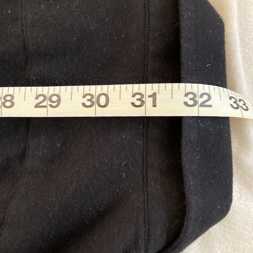 Vtg J Peterman Flannel Button Up Shirt Mens Large Black Made in Portugal - Picture 8 of 8